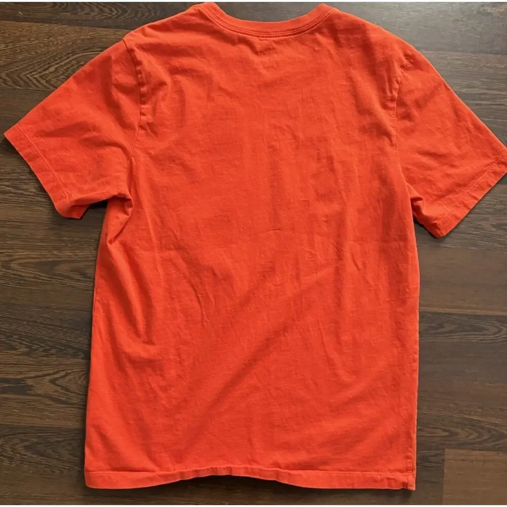 Nike Air Jordan Basketball Shirt Swoosh Logo Men's Medium Orange Hoops Street